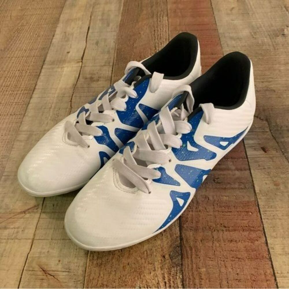 Adidas Performance X football soccer shoes white and blue men’s 5.5